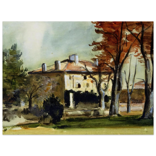 The Manor House At Jas De Bouffan by Paul Cézanne – art poster