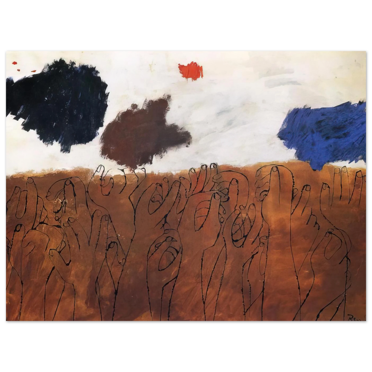 Untitled Artwork No. 1 by Ben Shahn – art poster, view 2