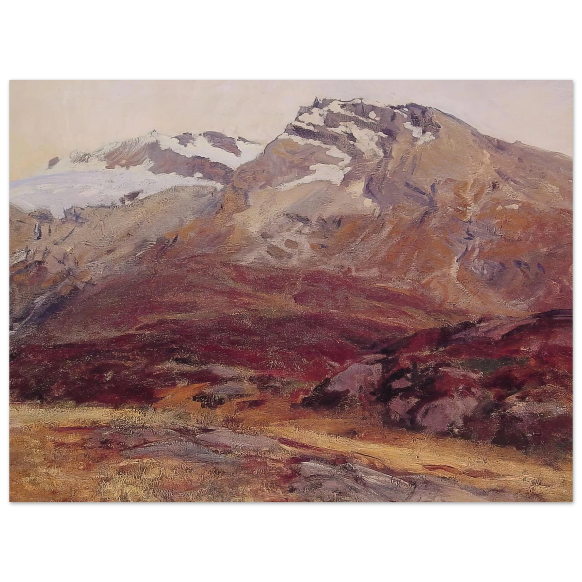 Coming Down From Mont Blanc by John Singer Sargent – art poster