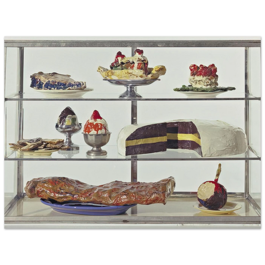 Pastry Case I by Claes Oldenburg (1962) – art poster