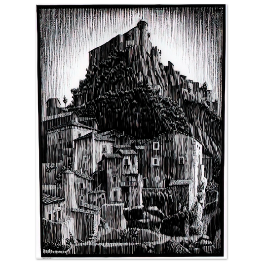Cerro Al Volturno Abruzzi January by M.C. Escher (1930) – art poster
