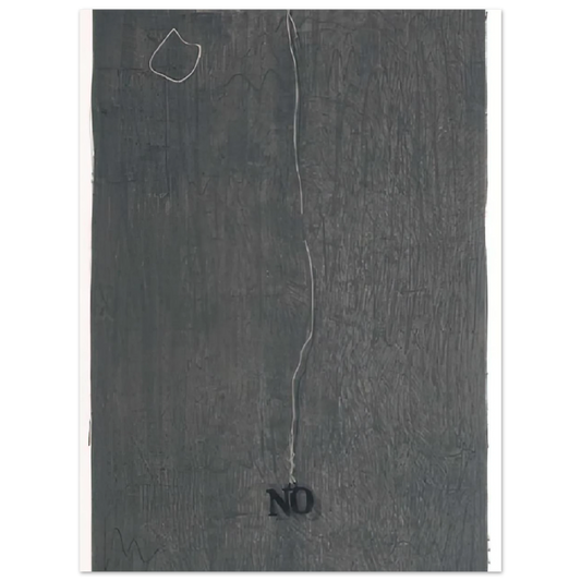 No by Jasper Johns (1969) – art poster, view 2
