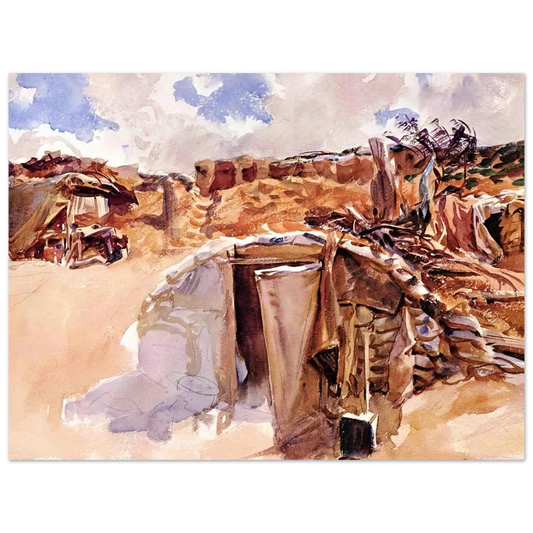 Dugout by John Singer Sargent – art poster
