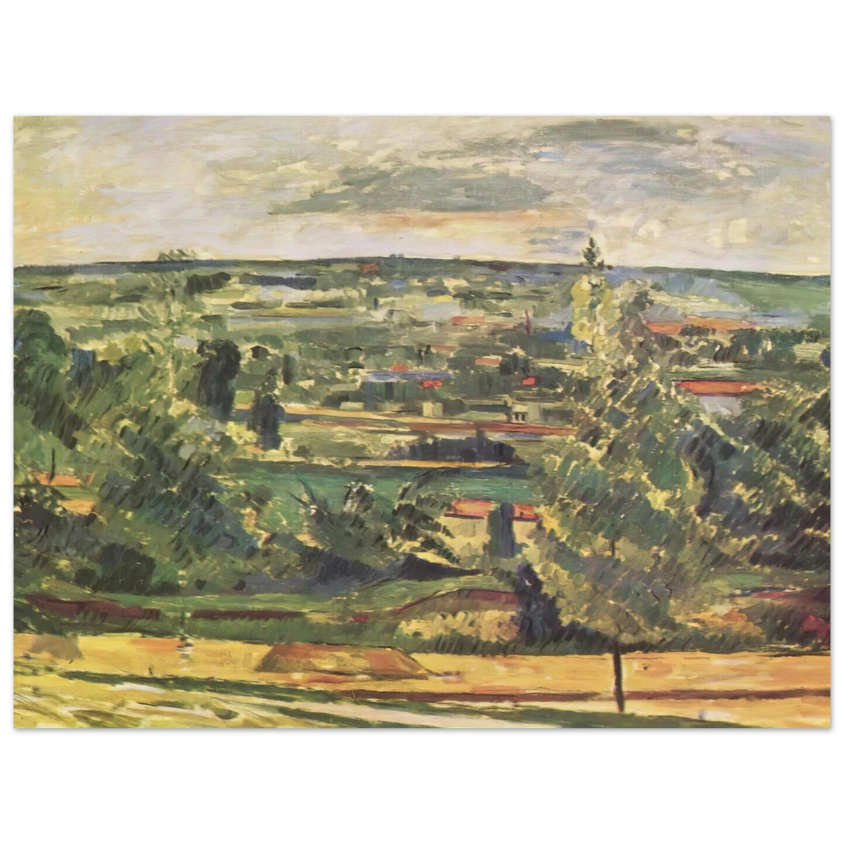 Landscape Of The Jas De Bouffan by Paul Cézanne – art poster, view 2