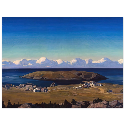 Island Village, Coast Of Maine by Rockwell Kent – art poster, view 2