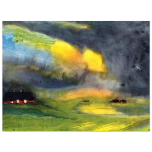 Colored Sky Above The Marais by Emil Nolde – art poster