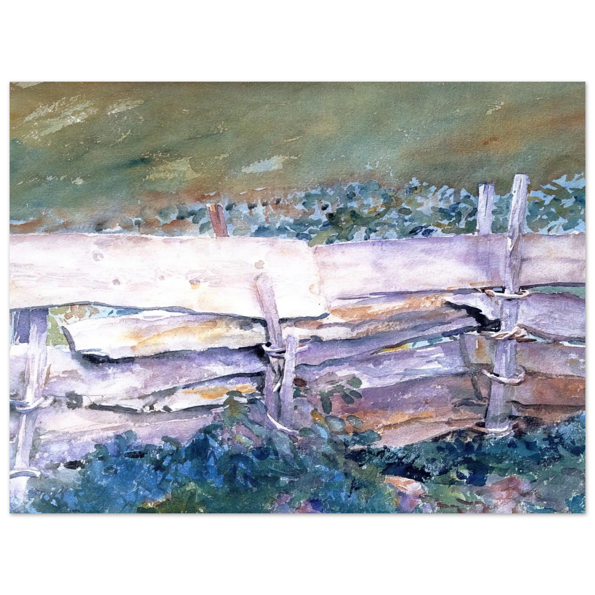 The Fence by John Singer Sargent – art poster