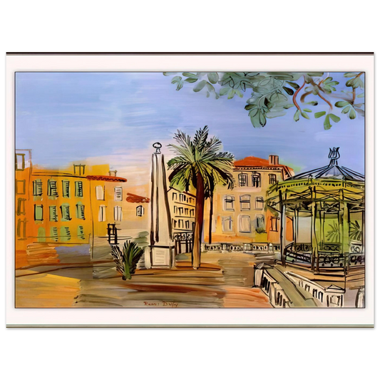 The Square In Hyeres by Raoul Dufy – art poster