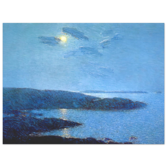 Moonlight by Childe Hassam – art poster