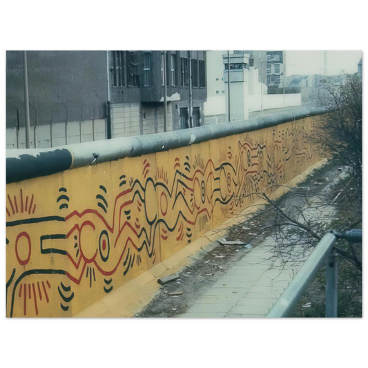 Berlin Mural by Keith Haring (1986) – art poster