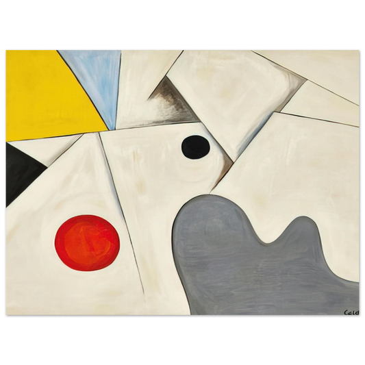 White Fields by Alexander Calder (1955) – art poster