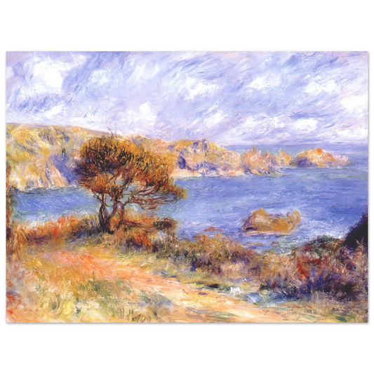 View At Guernsey by Pierre-Auguste Renoir – art poster