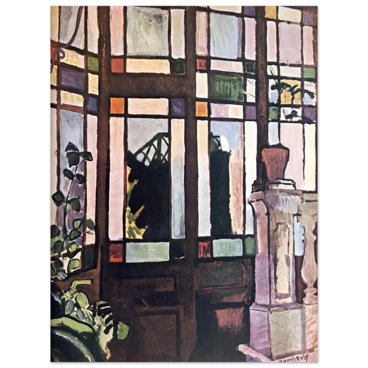 Window With Coloured Glasses by Raoul Dufy (1906) – art poster