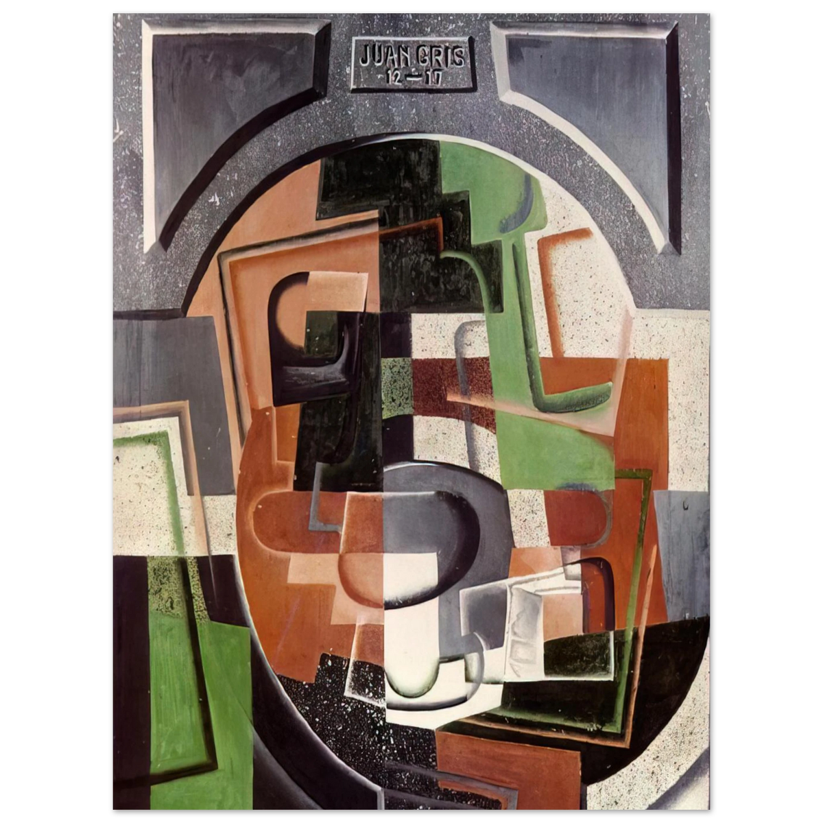 Still Life On Plaque by Juan Gris (1917) – art poster, view 2