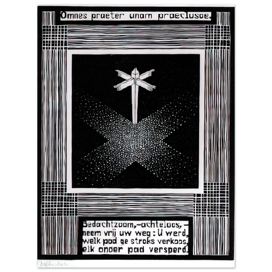 Emblemata Signpost by M.C. Escher – art poster