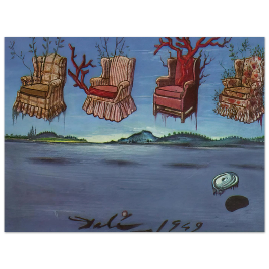Four Armchairs In The Sky by Salvador Dali – art poster