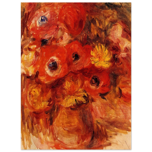 Vase Of Anemones by Pierre-Auguste Renoir – art poster