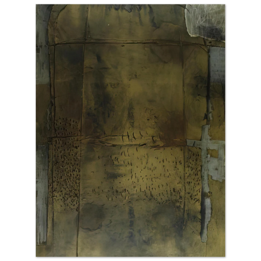 Grey Ochre by Antoni Tapies (1958) – art poster