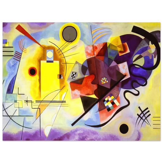 Yellow Red Blue by Wassily Kandinsky (1925) – art poster