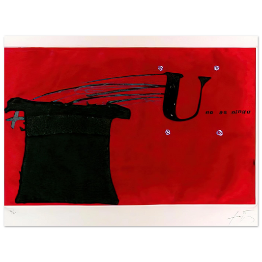 U No S Ning by Antoni Tapies (1979) – art poster