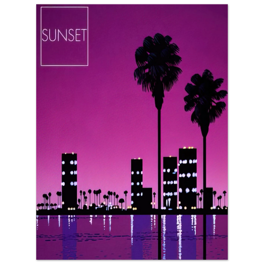 Sunset No. 4 by Hiroshi Nagai – art poster, view 2