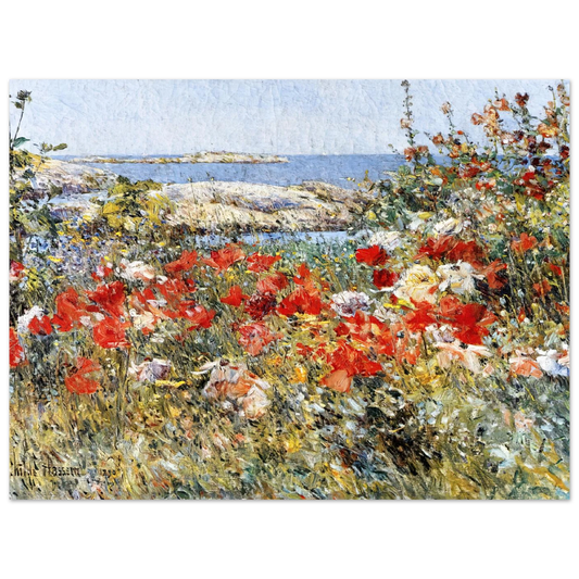 Celia Thaxter's Garden, Isles Of Shoals, Maine by Childe Hassam – art poster