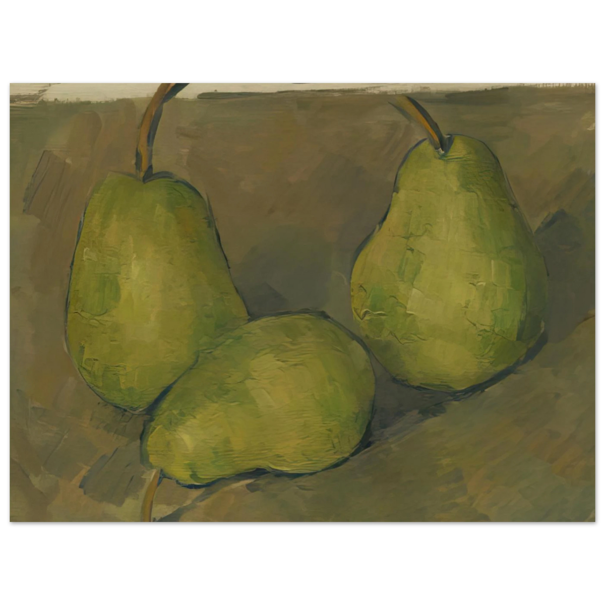 Three Pears by Paul Cézanne – art poster, view 2