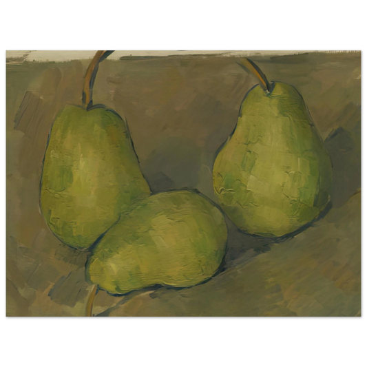 Three Pears by Paul Cézanne – art poster, view 2