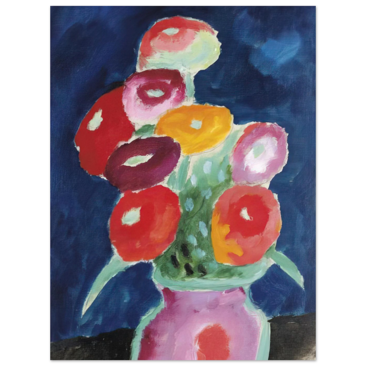 Blumen In Einer Vase by Alexej von Jawlensky (1918) – art poster, view 2