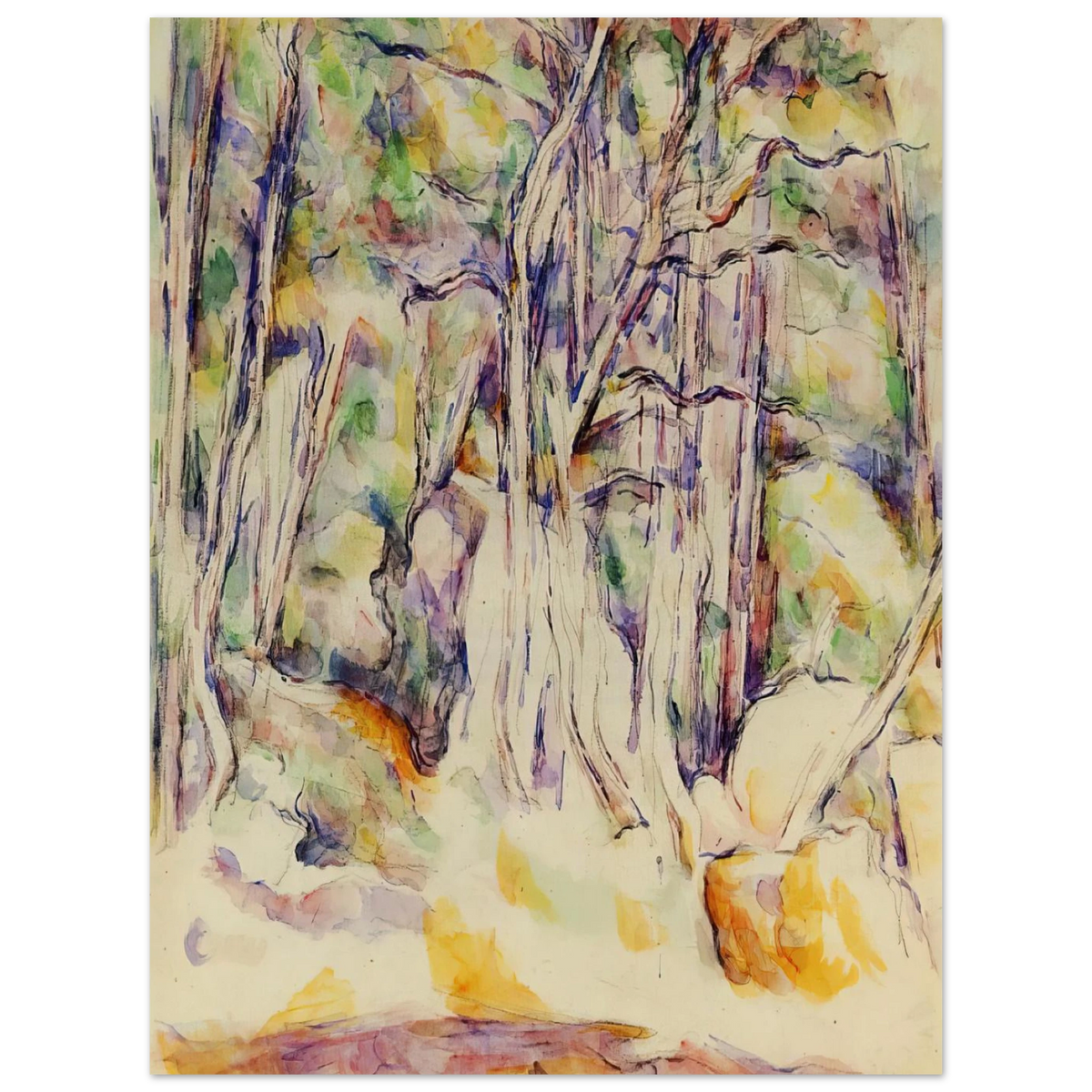 The Park Of The Chateau Noir With Well by Paul Cézanne – art poster, view 2