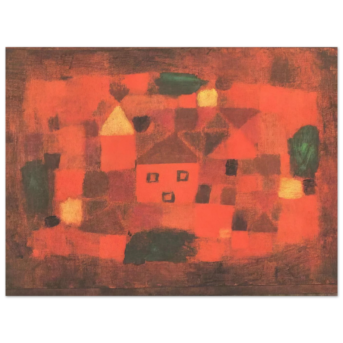 Landscape With Sunset by Paul Klee (1923) – art poster