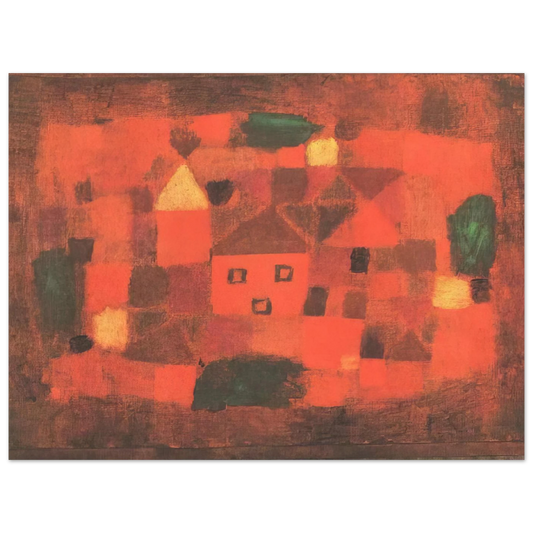 Landscape With Sunset by Paul Klee (1923) – art poster