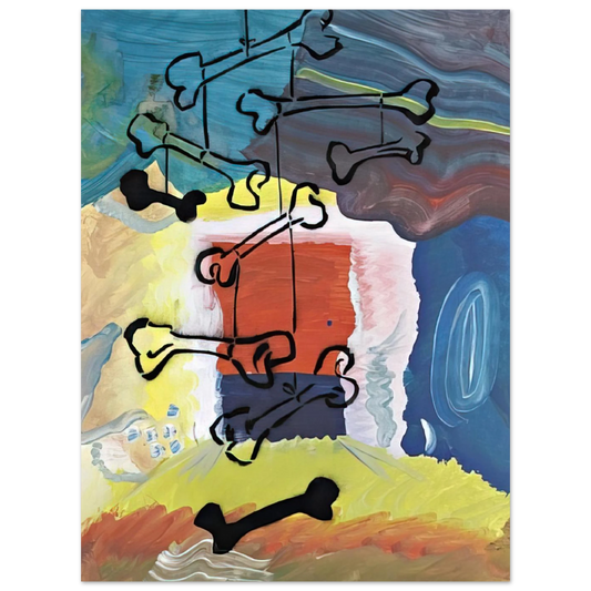Knochen Mobile by Sigmar Polke (1981) – art poster, view 2