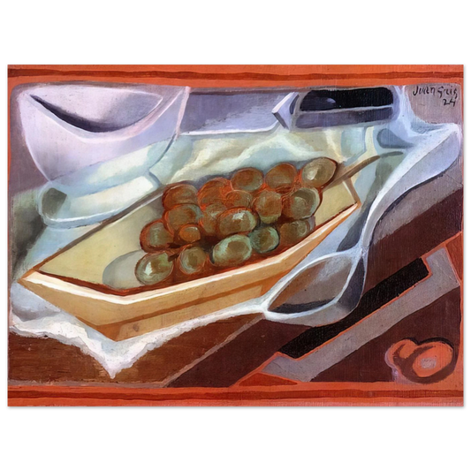 The Bunch Of Grapes by Juan Gris (1924) – art poster