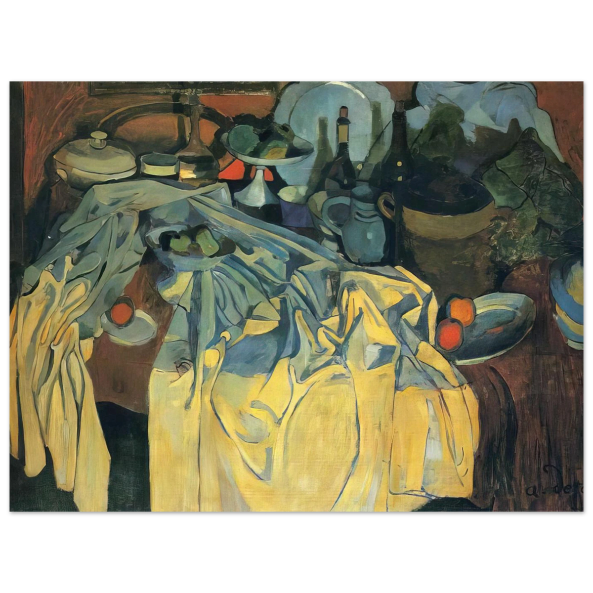 Still Life On The Table by Andre Derain (1904) – art poster