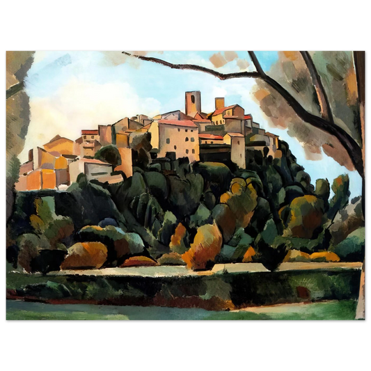 Vista De Saint Paul De Vence by Andre Derain (1910) – art poster