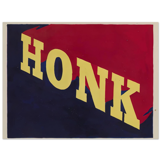 Honk by Edward Ruscha (1962) – art poster, view 2