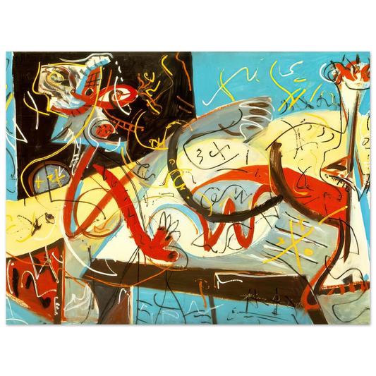 Stenographic Figure by Jackson Pollock – art poster