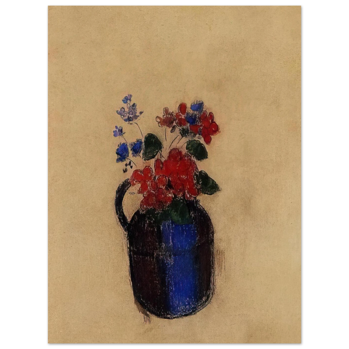 Small Bouquet In A Pitcher by Odilon Redon – art poster, view 2