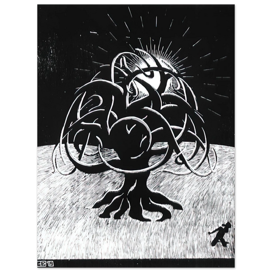 Two Tree by M.C. Escher – art poster