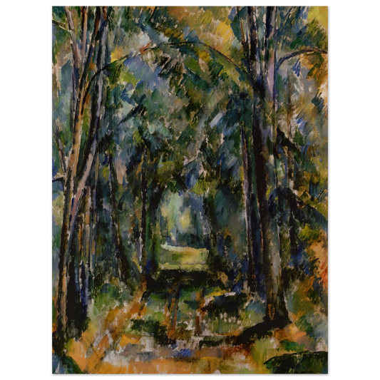 The Alley At Chantilly by Paul Cézanne – art poster, view 2