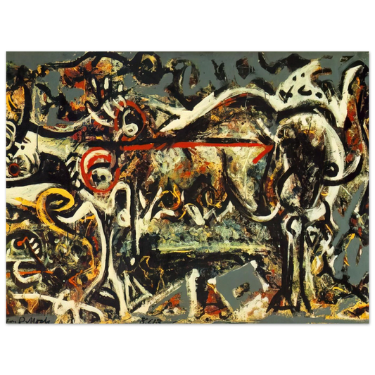 The She Wolf by Jackson Pollock – art poster, view 2