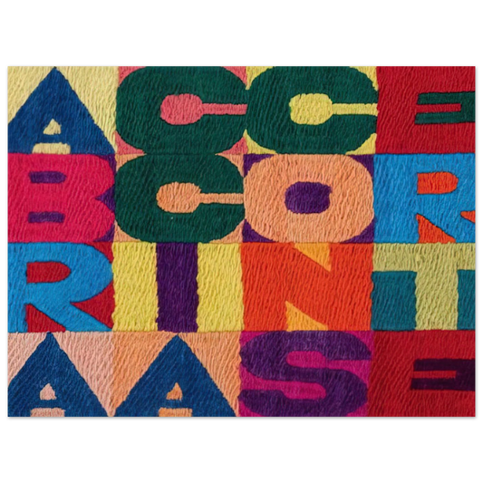 A Braccia Conserte by Alighiero Boetti (1994) – art poster