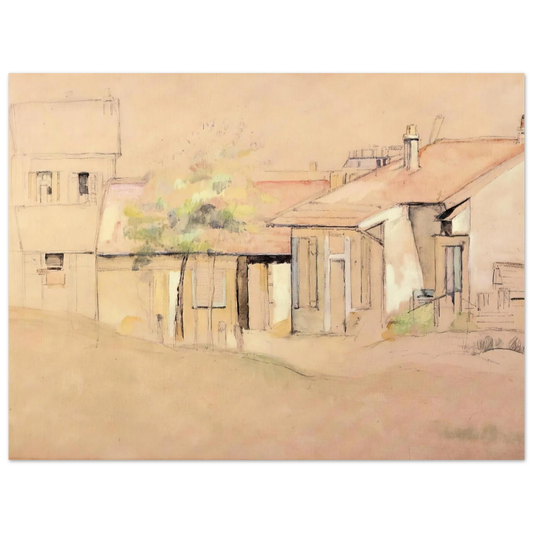 Cottages by Paul Cézanne – art poster, view 2