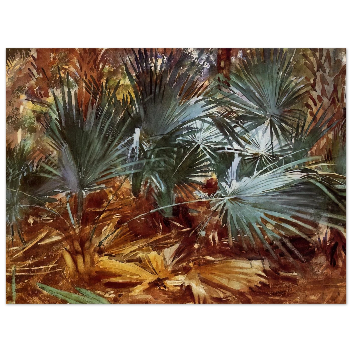 Palmettos by John Singer Sargent – art poster, view 2