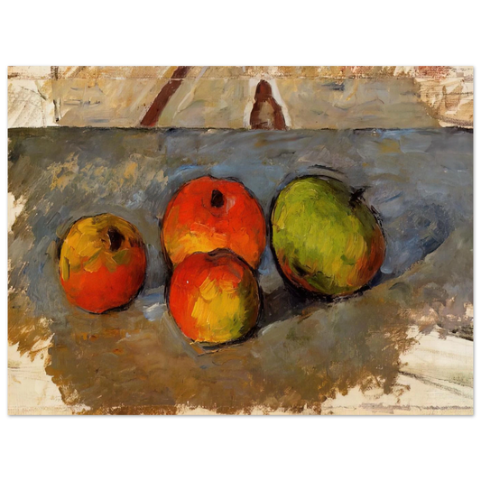 Four Apples by Paul Cézanne – art poster