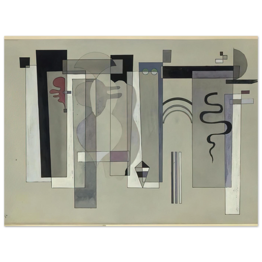 Surfaces Meeting by Wassily Kandinsky (1934) – art poster