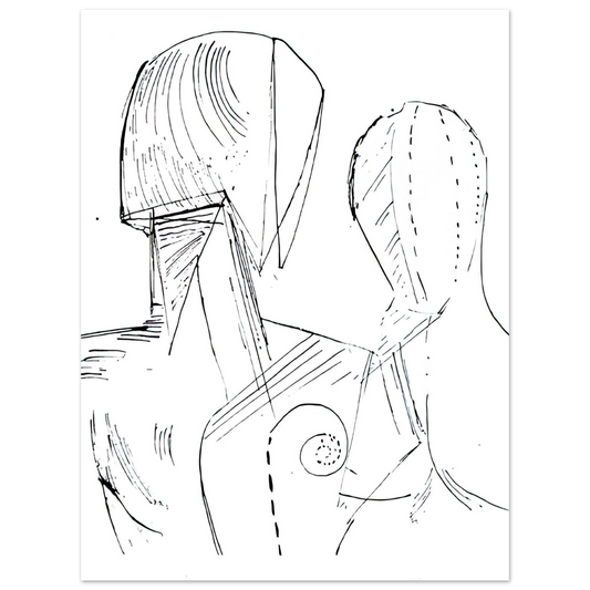 Two Mannequins by Giorgio de Chirico – art poster