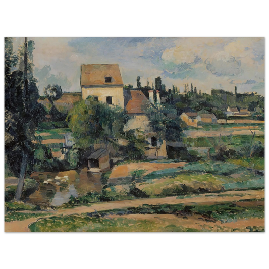 Moulin De La Couleuvre At Pontoise by Paul Cézanne – art poster