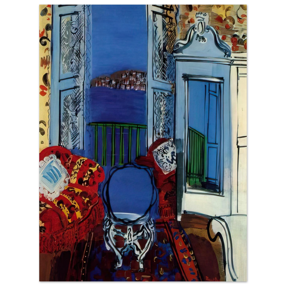 Open Window by Raoul Dufy (1928) – art poster